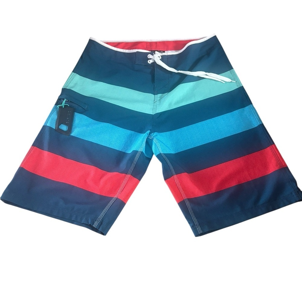 LOT OF 3 AMERICAN EAGLE & BURNSIDE SWIM TRUNKS SHORTS BEACH POOL SURF SIZE 32 - Picture 3 of 16